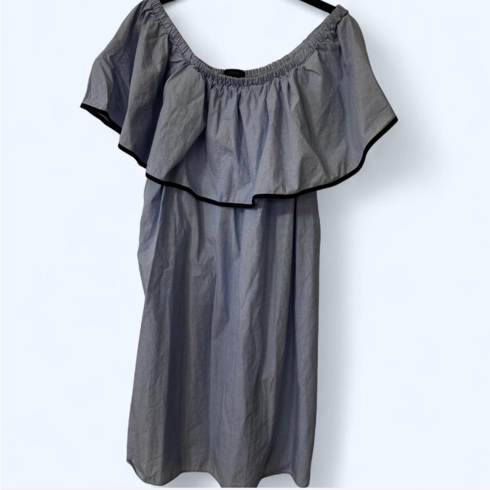 J. Crew Light Blue Off-Shoulder Top